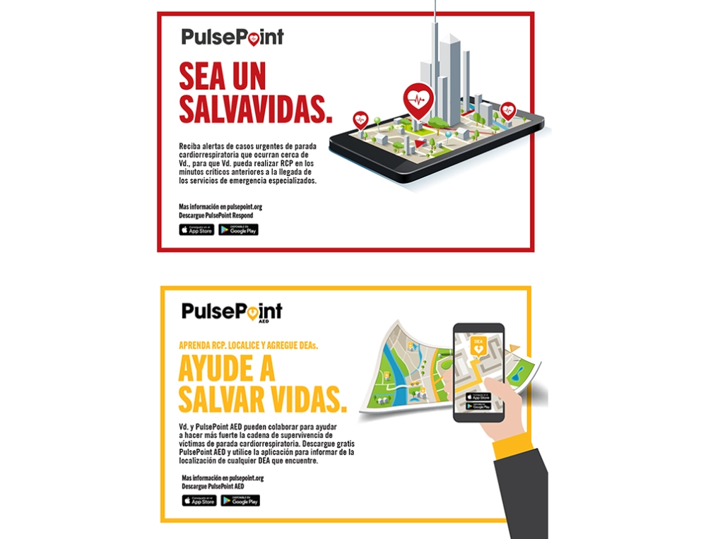 PulsePoint Outreach Postcard (Spanish language).